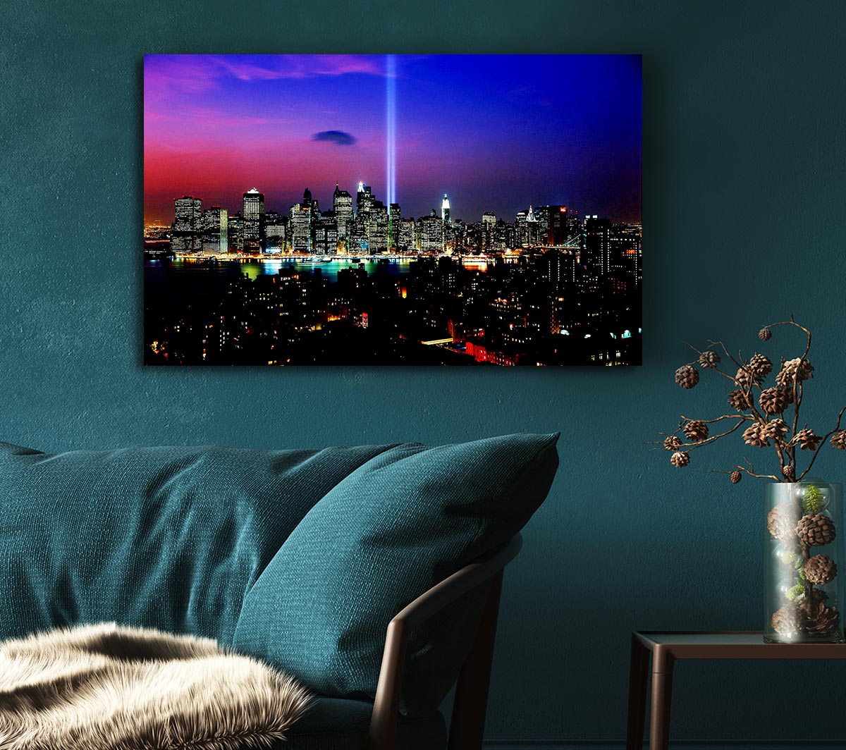 New York City Night Beam