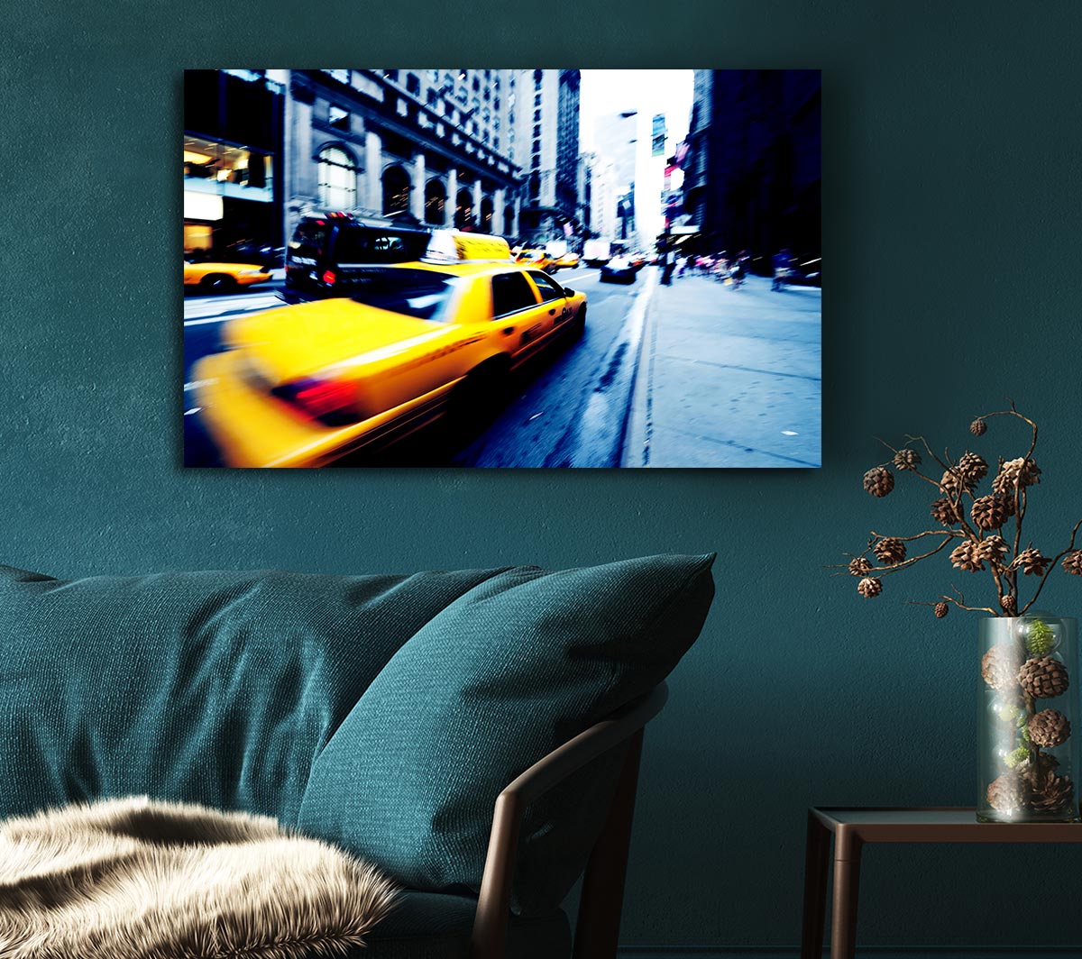 New York City Yellow Cab Blur
