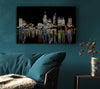New York Harbour Reflections Black