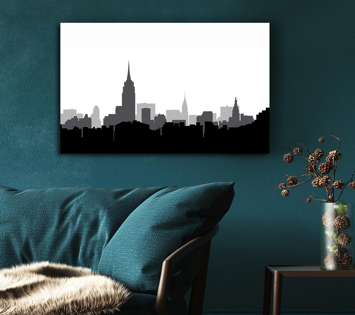 New York Silhouette B n W