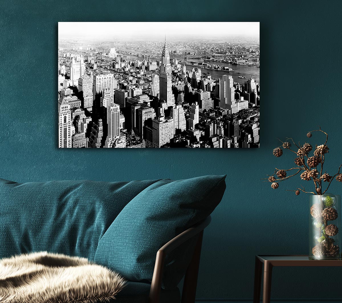 New York Retro B n W