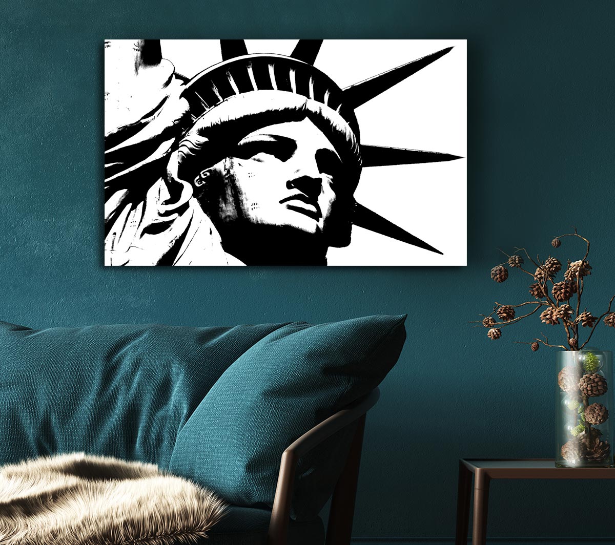 New York The Statue Of Liberty B n W