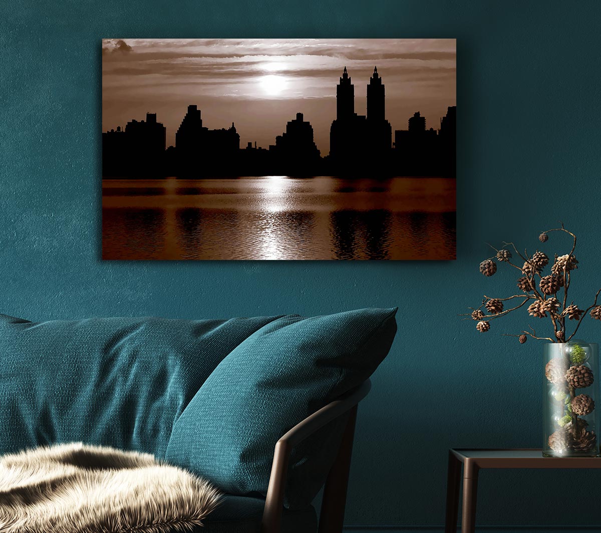 Nyc Brown Skyline