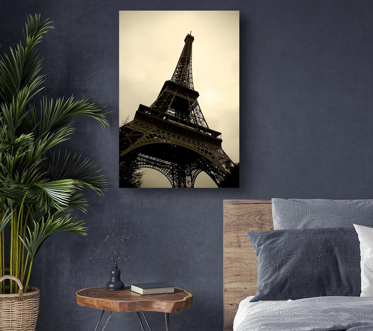 Paris Eiffel Tower Sepia