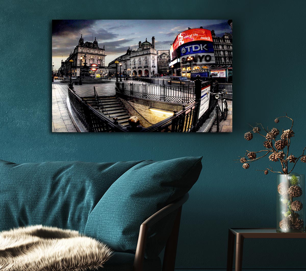 Piccadilly Circus London At Winter