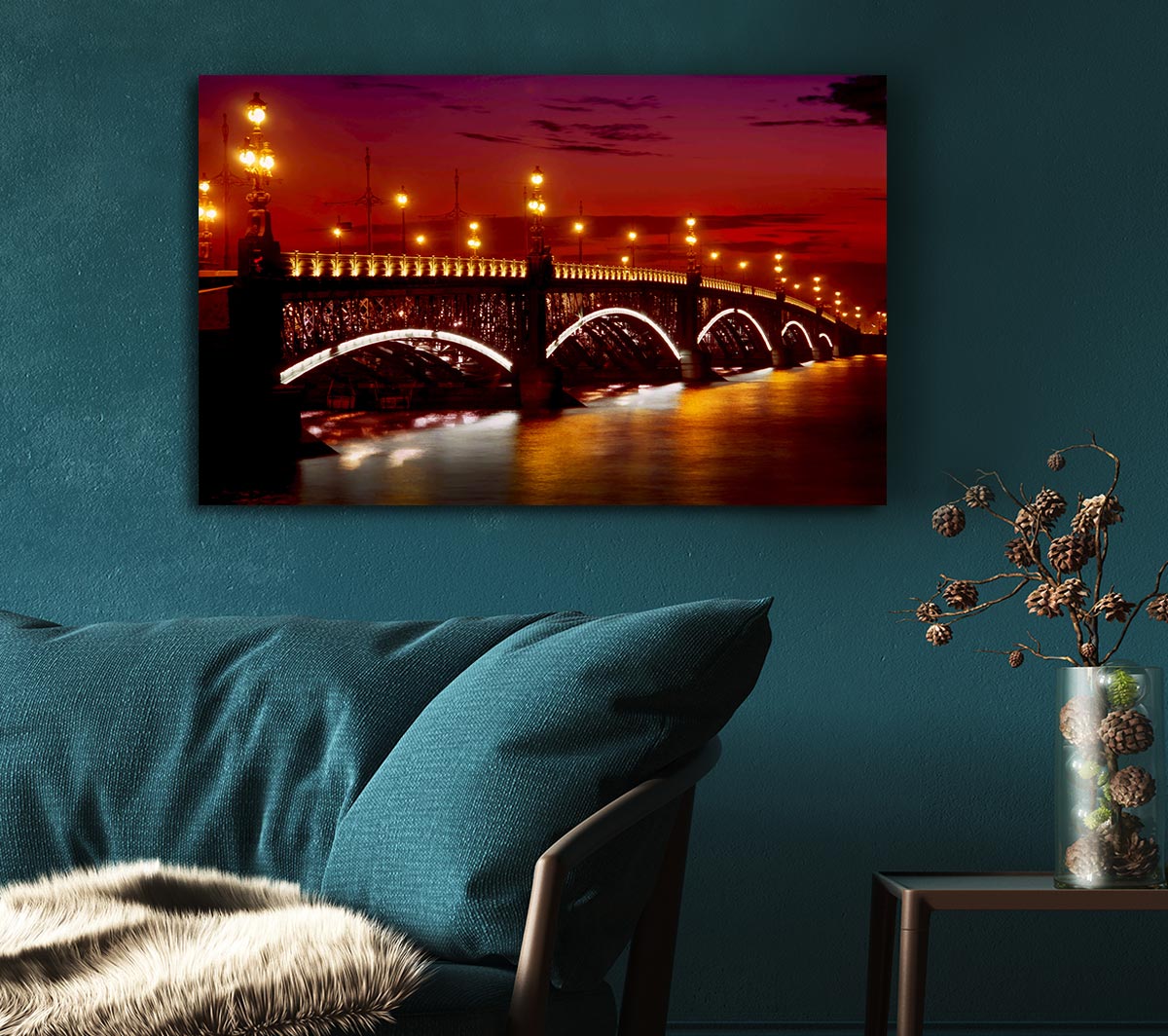 Prague Bridge Glow