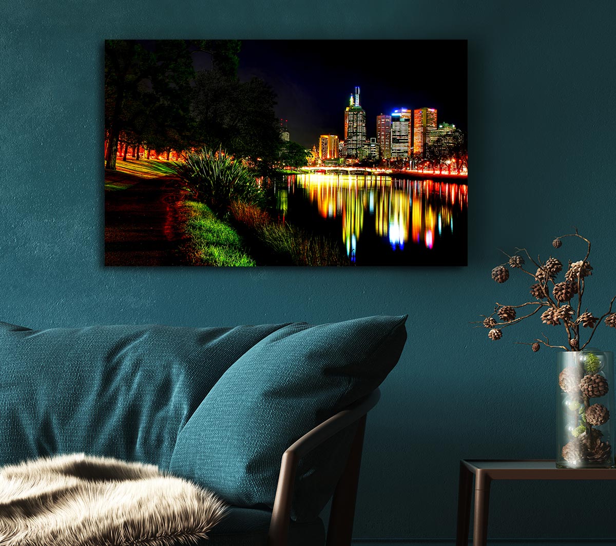 Reflections Of A City River