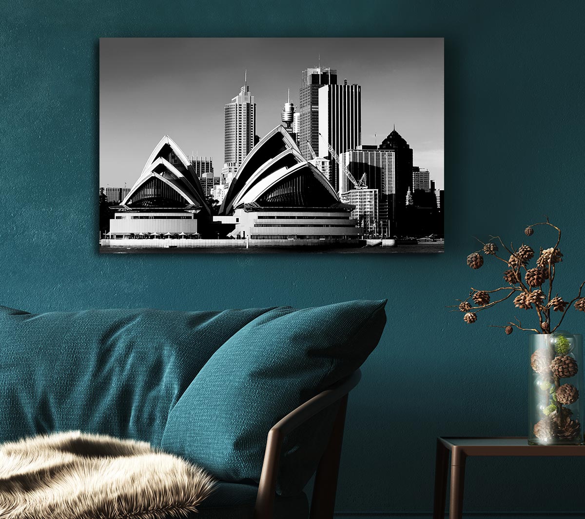 Sydney Opera House B n W
