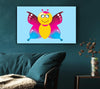 Butterfly Cartoon Face Baby Blue