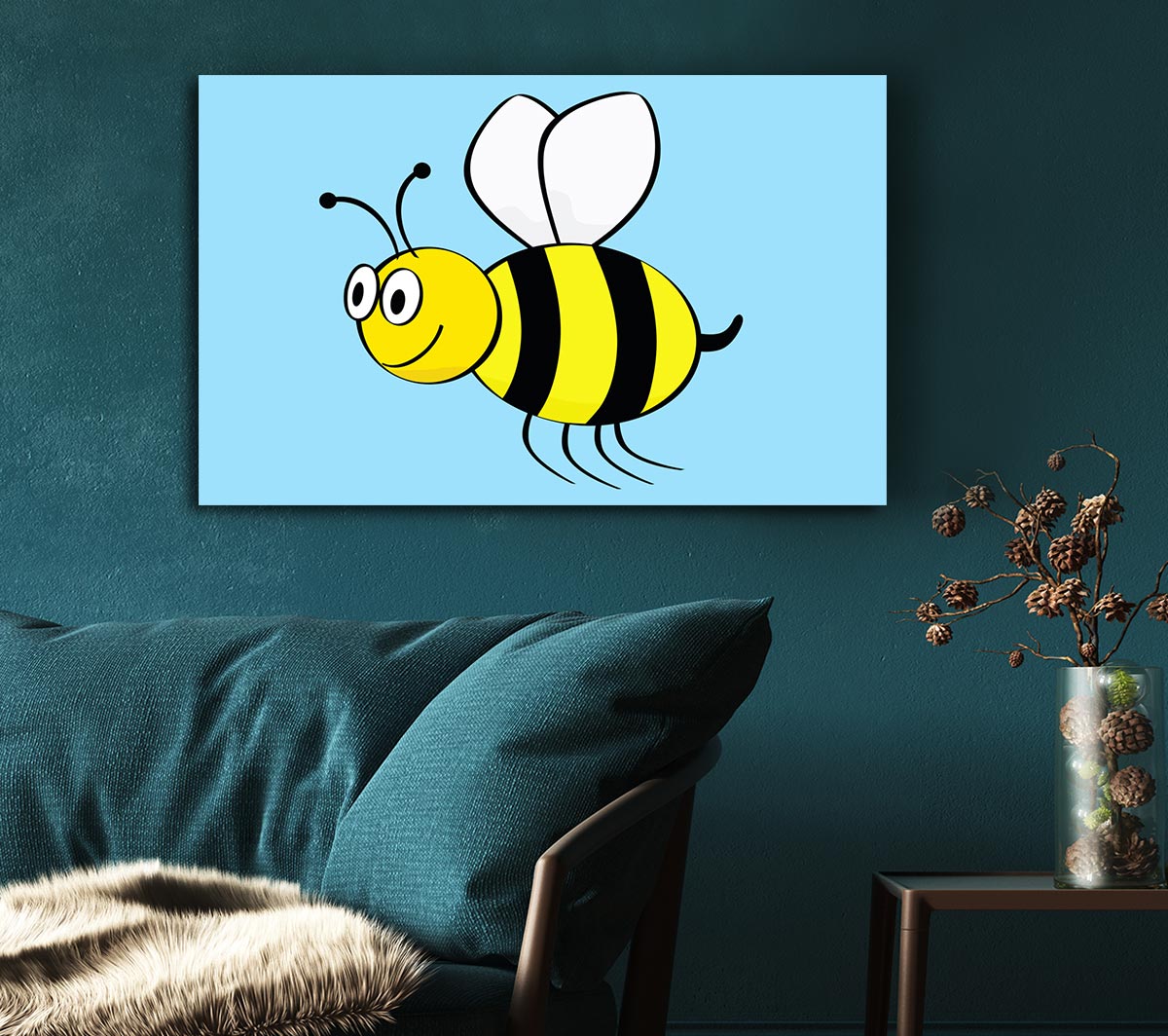 Buzzing Bee Baby Blue