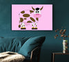 Funny Cow With Hair Pink