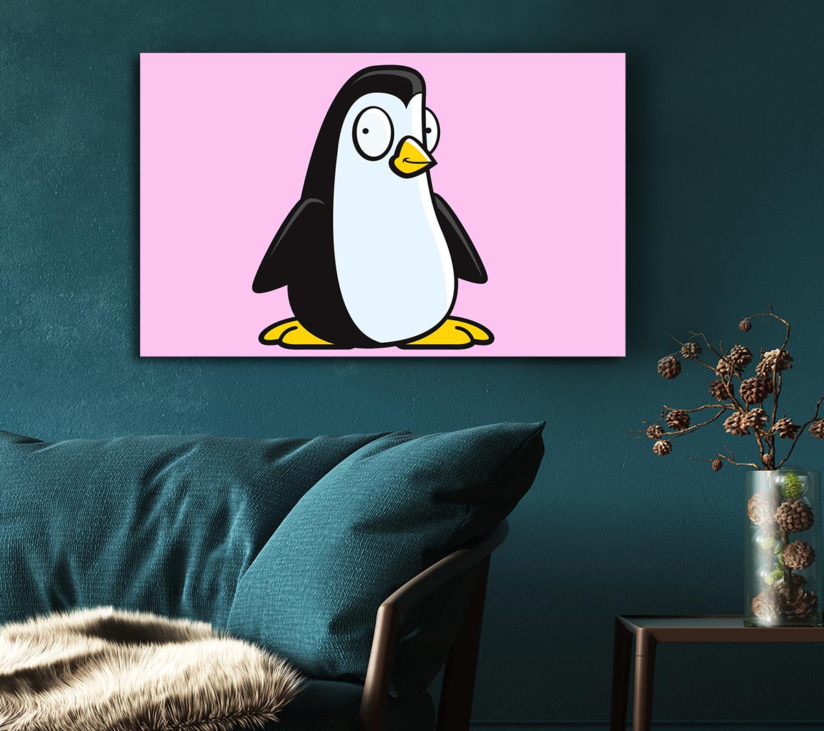 Funny Penguin Pink