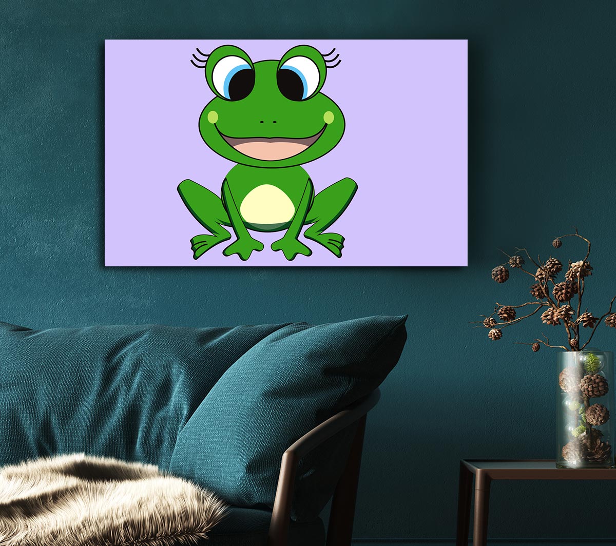 Happy Frog Ready To Leap Lilac