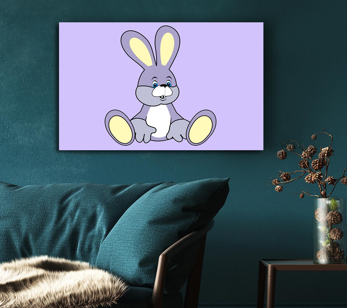 Rabbit Sitting Down Lilac