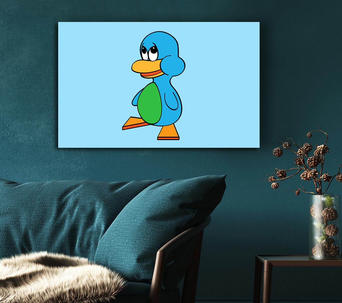 Sad Duck Baby Blue