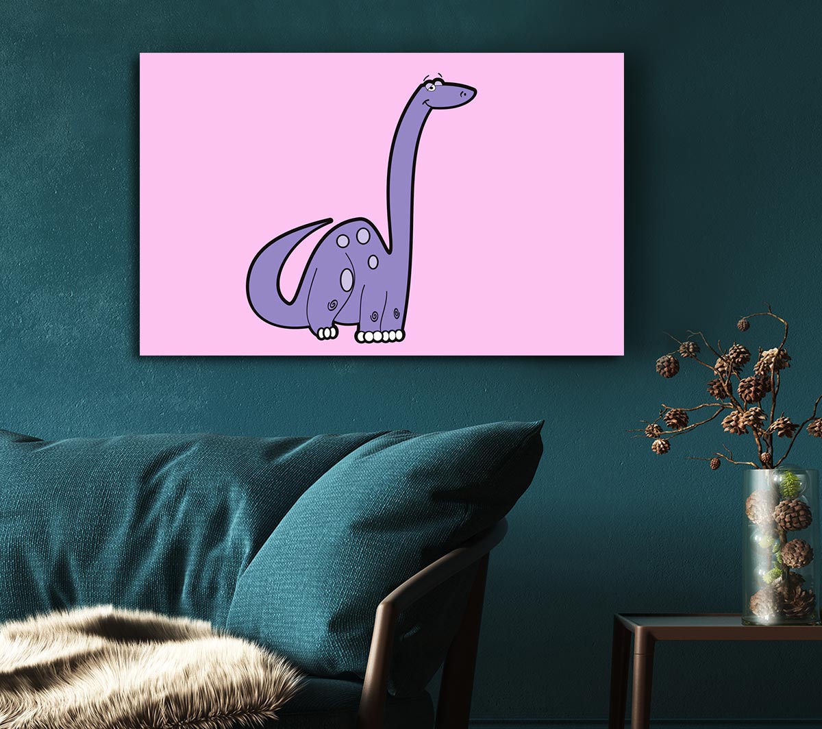 Tall Dinosaur Pink