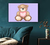 Teddy Bear Love Heart Lilac