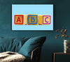 Three Alphabet Blocks Baby Blue