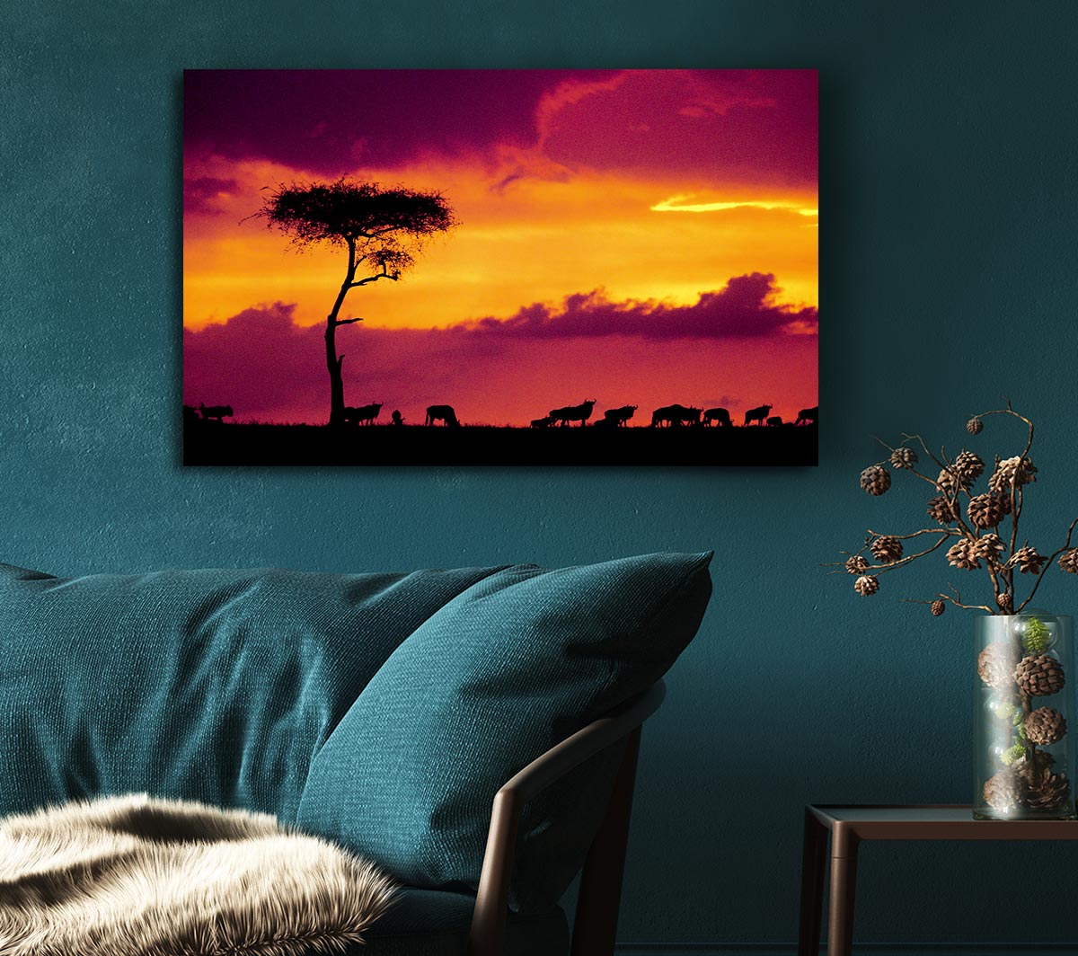 African Safari Sunset