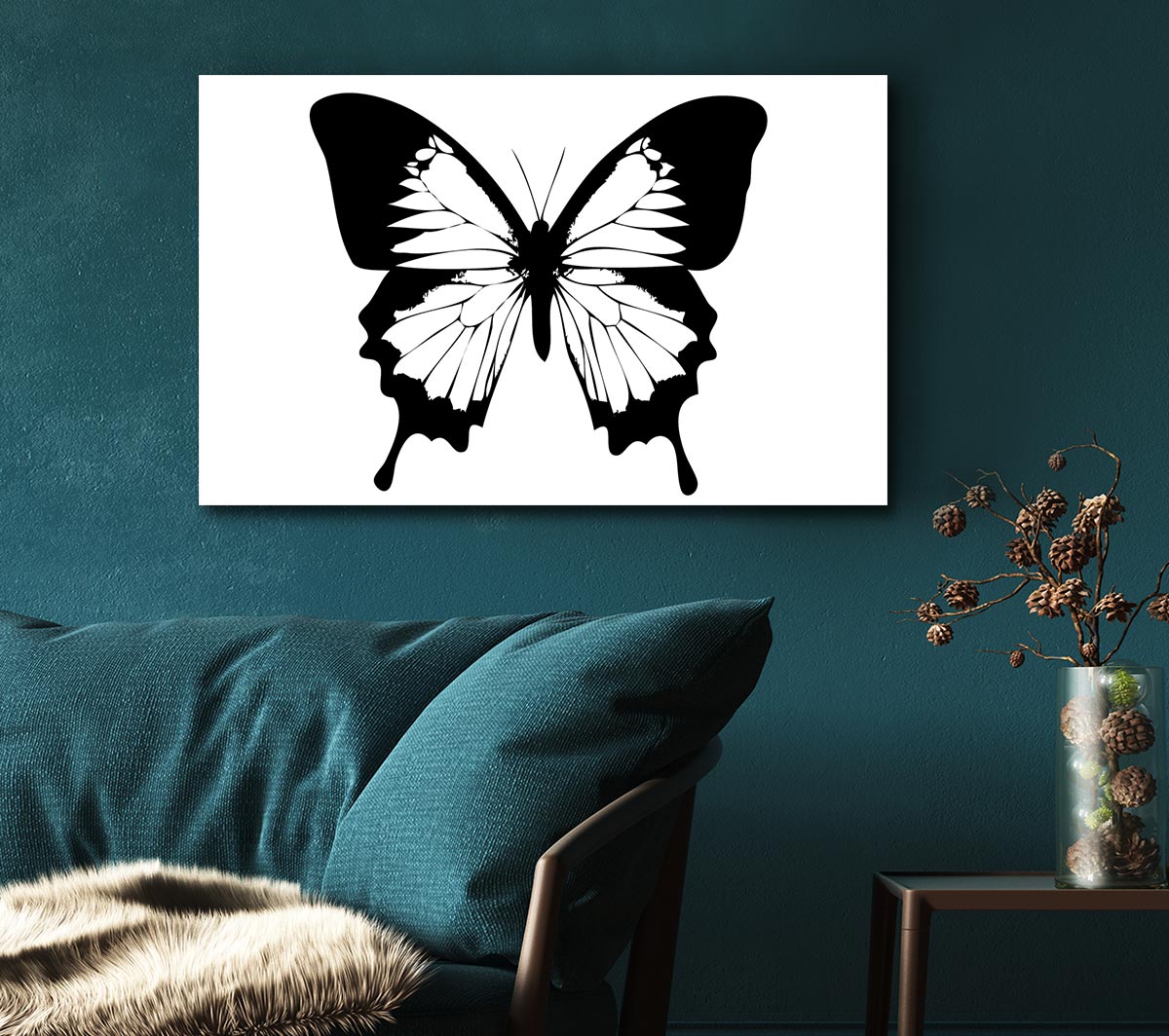 Black And White Butterfly Wings