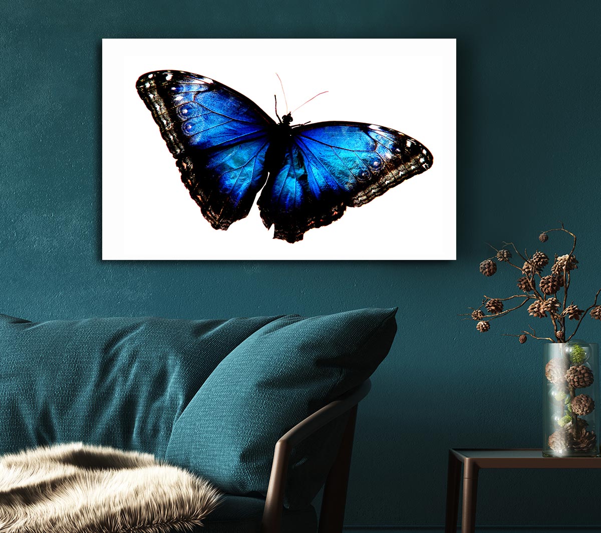 Diamond Blue Butterfly Wings