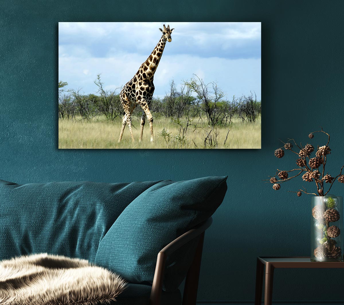 Giraffe In The Wilds Of Namibia