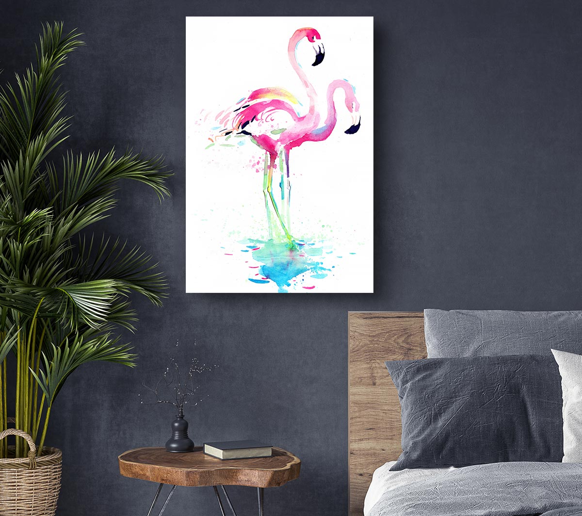 Flamingo Watercolour