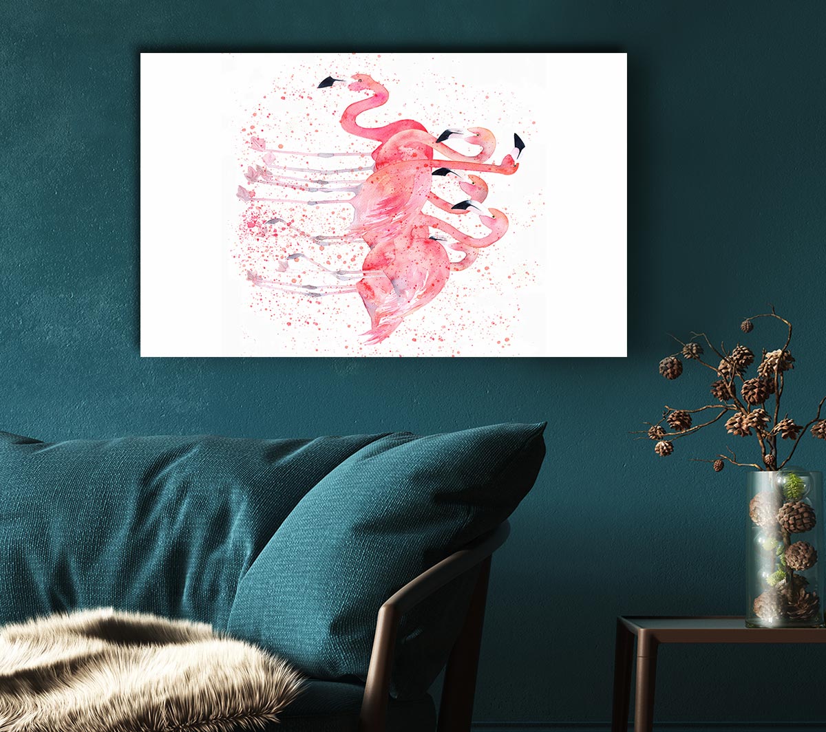 Pink Flamingo Splash