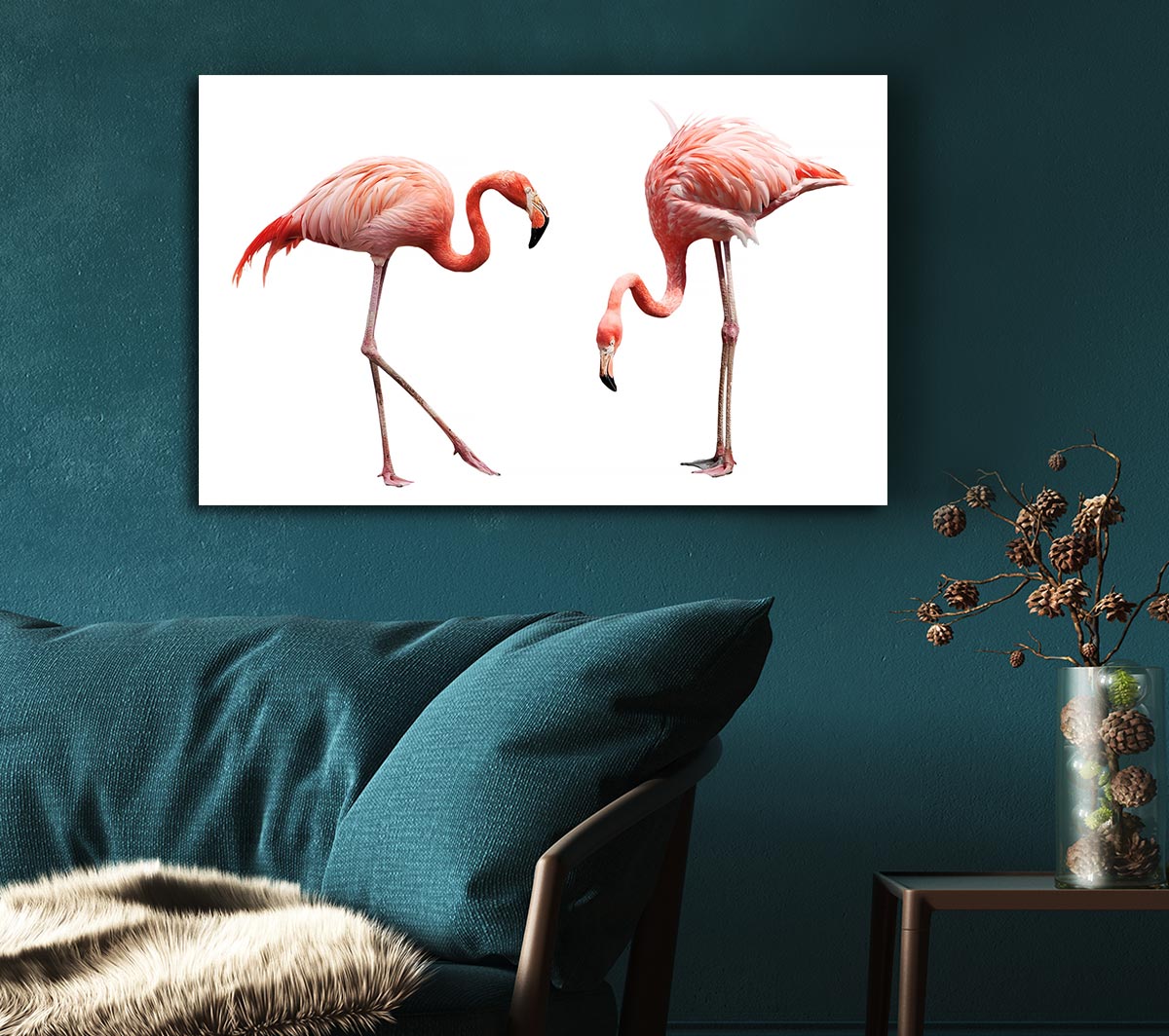 Pink Flamingo Duo