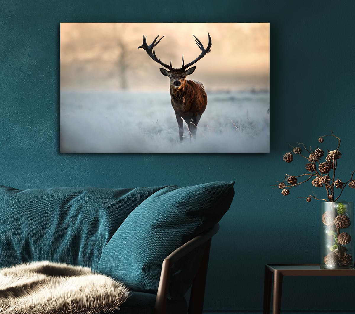 Beautiful Winter Stag