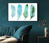 Green Blue Indian Feathers