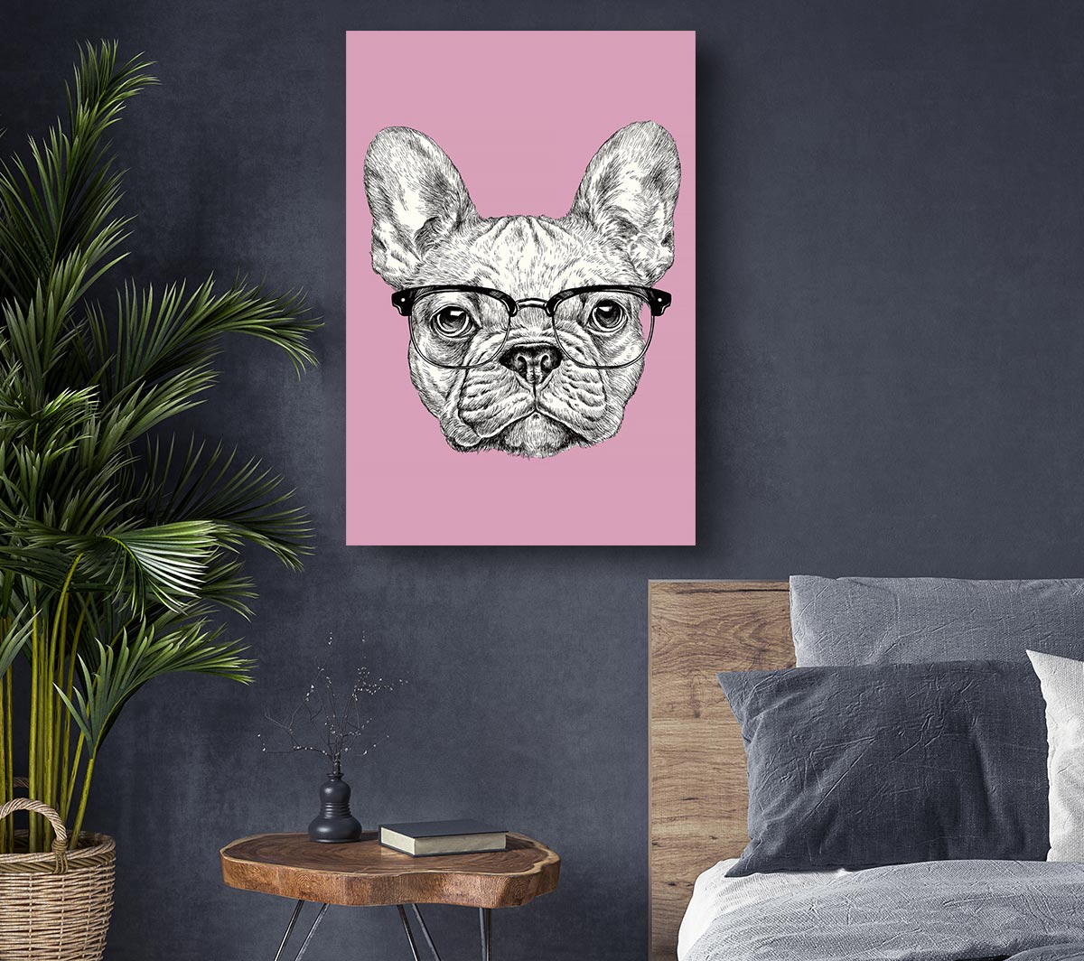 French Bulldog In Glasses