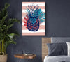 Pop Art Pineapple Palm Leaves