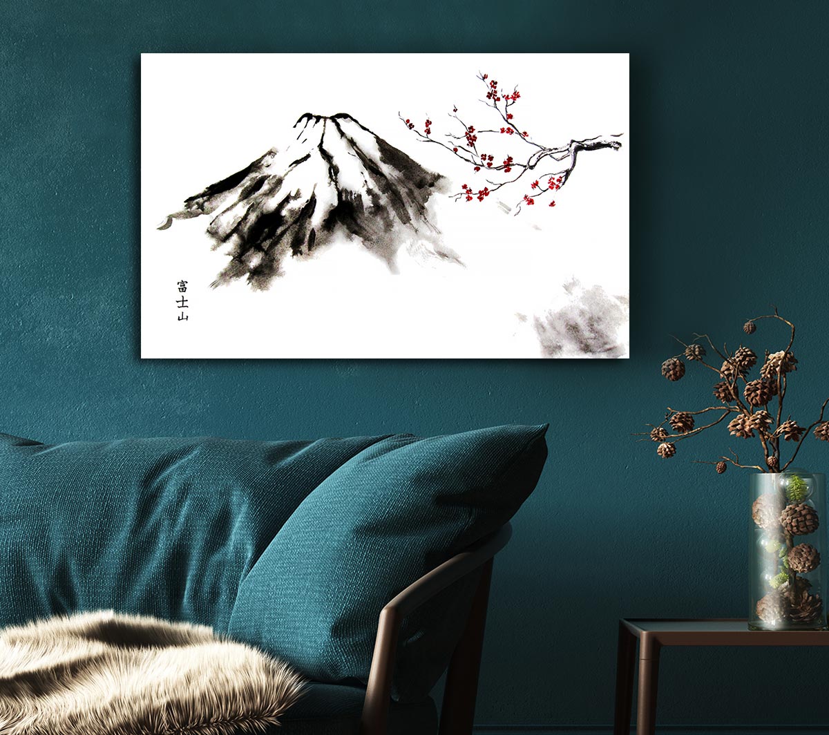 Japanese Cherry Blossom Mountain