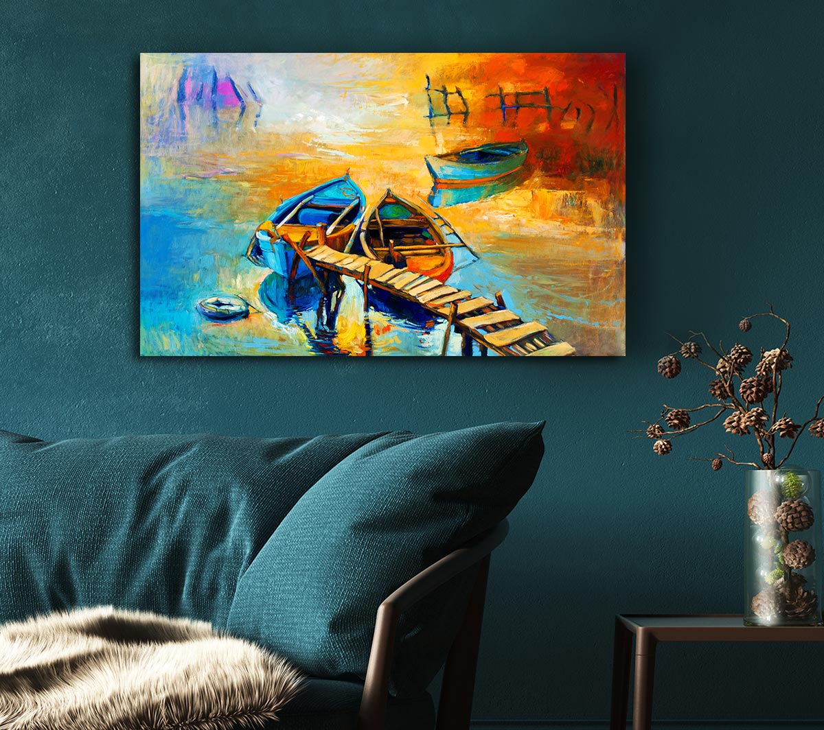 Golden Sail Boat Waters