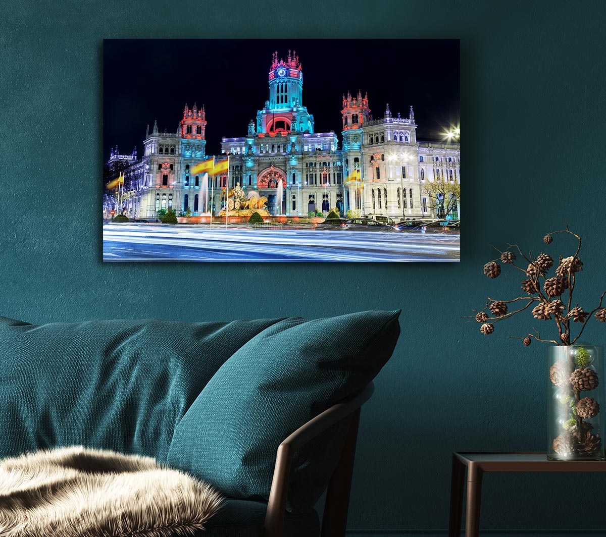 Madrid City Building At
