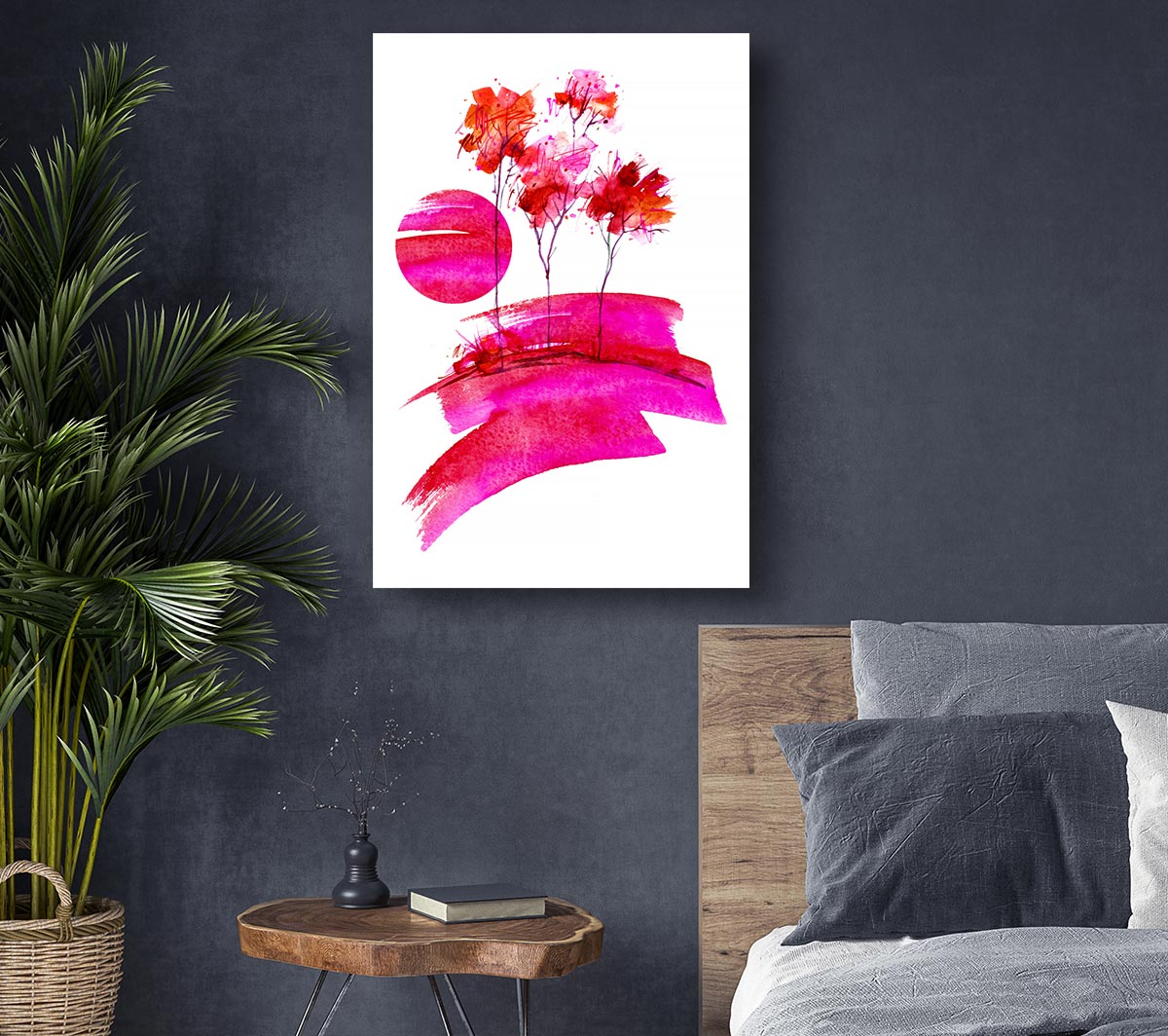 Pink Sun Trees