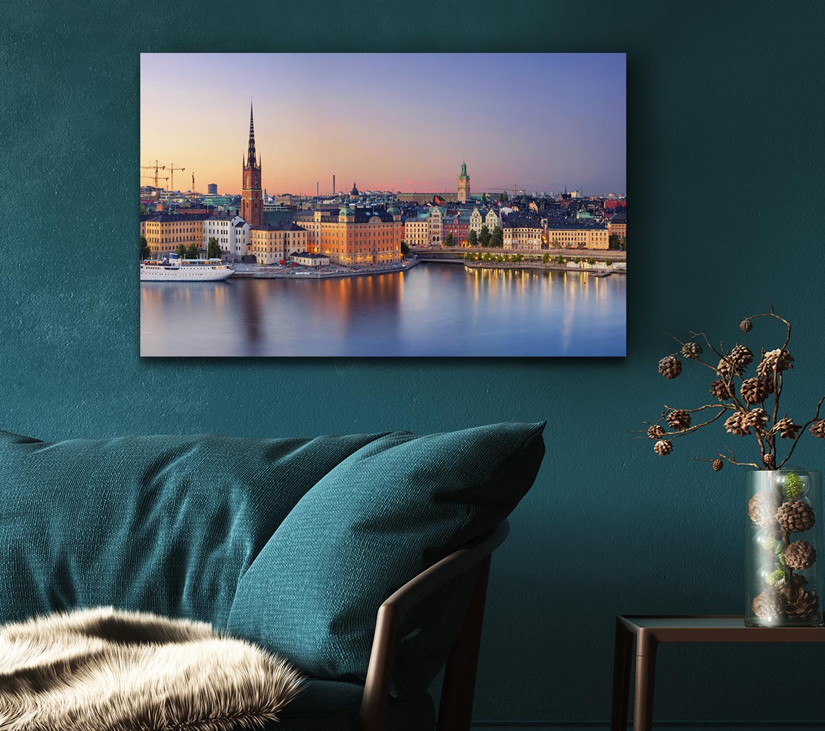Stockholm city on the waterfront