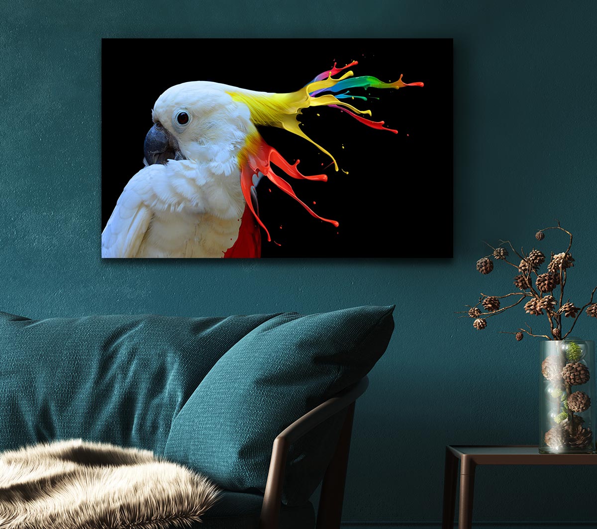 cockatoo colour splash