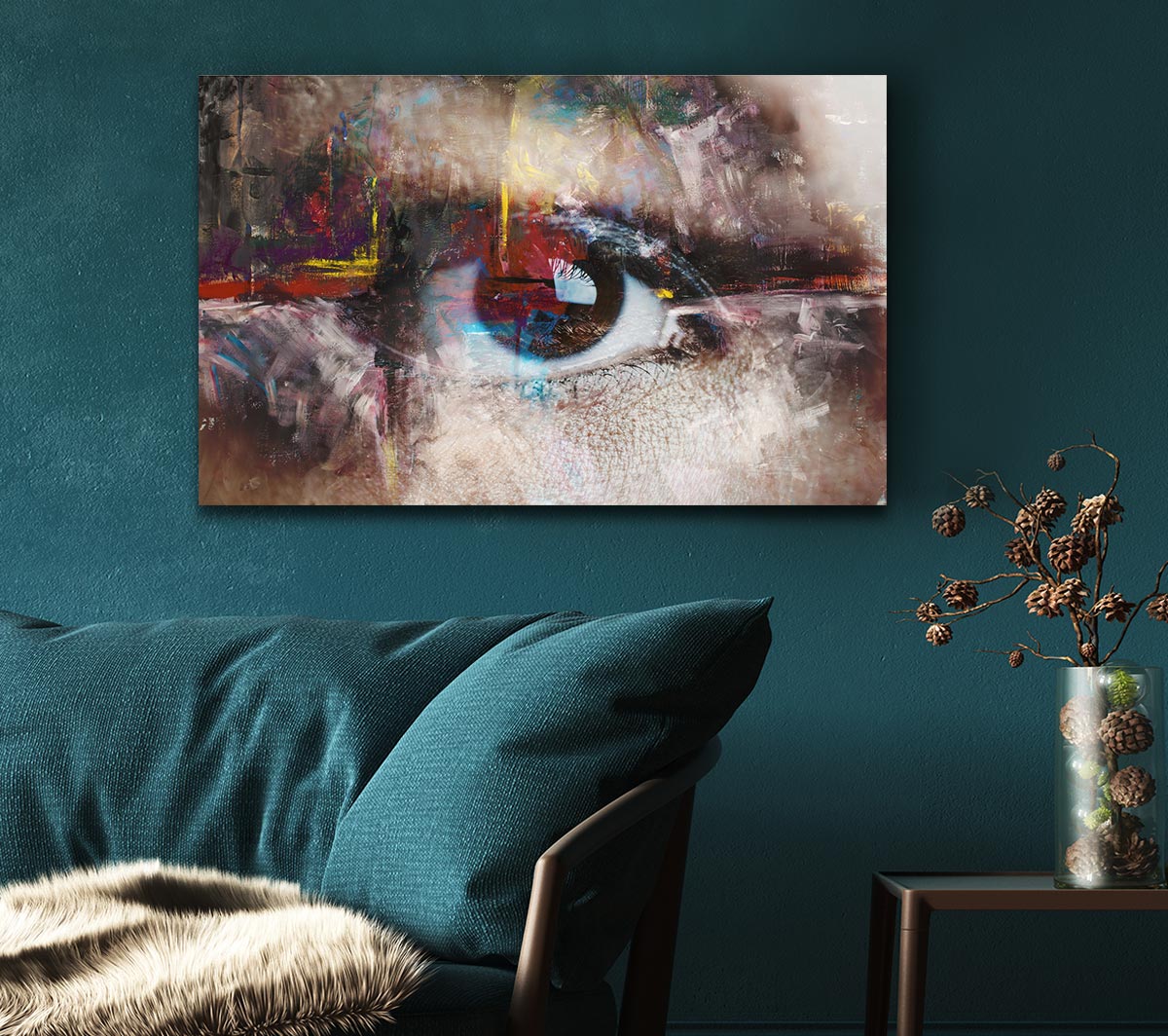 Abstract Painting and eye