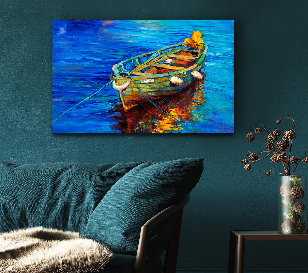 Fishing boat illiustration