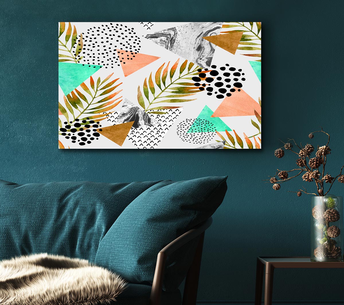 Mix Mid Century Plants And Patterns