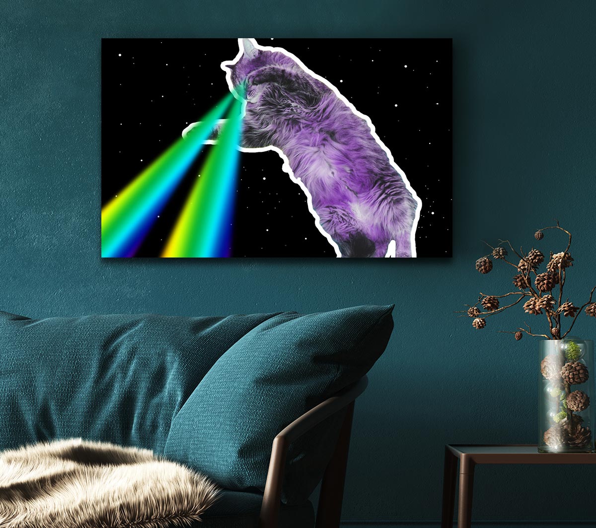 Cat Lazer Beam Space