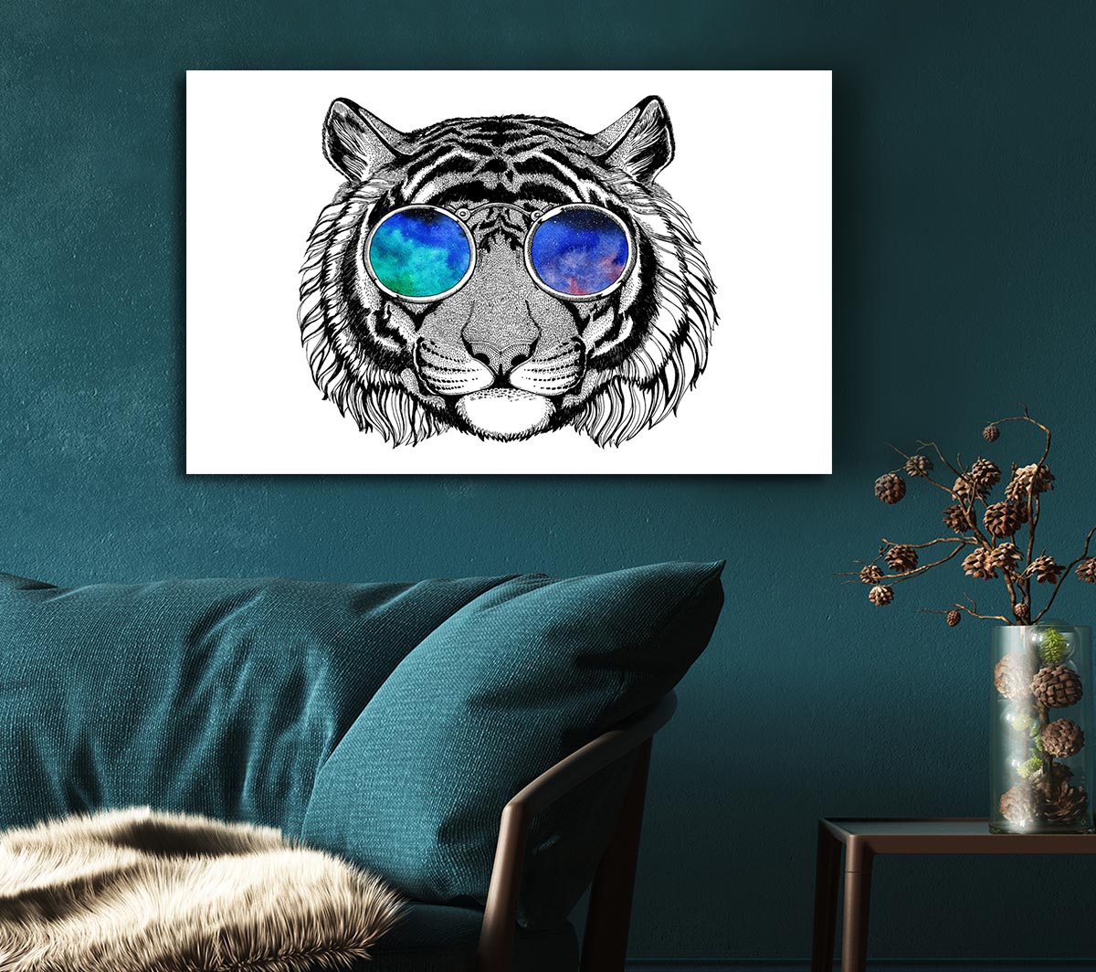 Glasses On A Tiger Hipster
