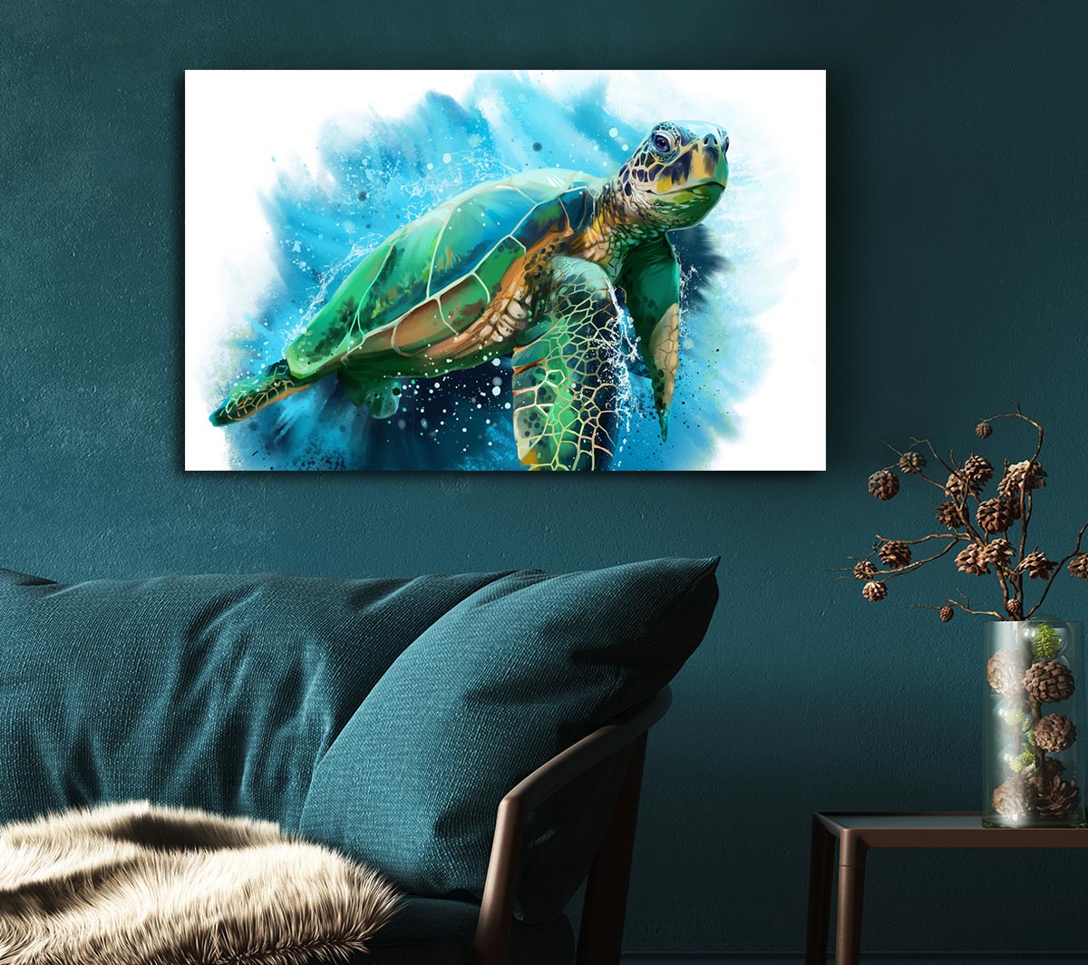 The Sea Turtle Watercolour