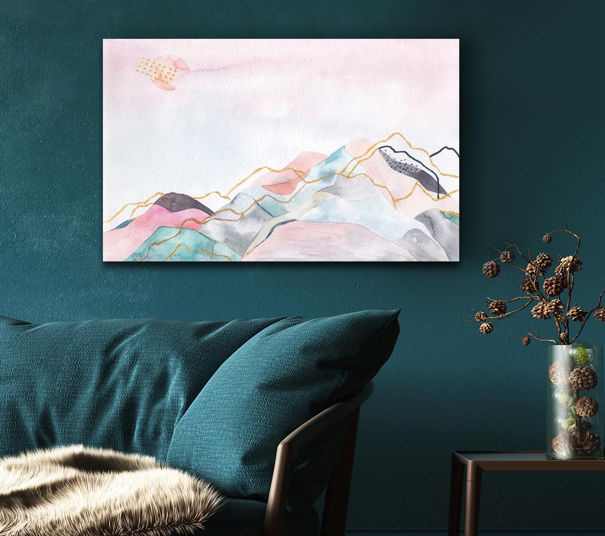 The Pastel Mountain View