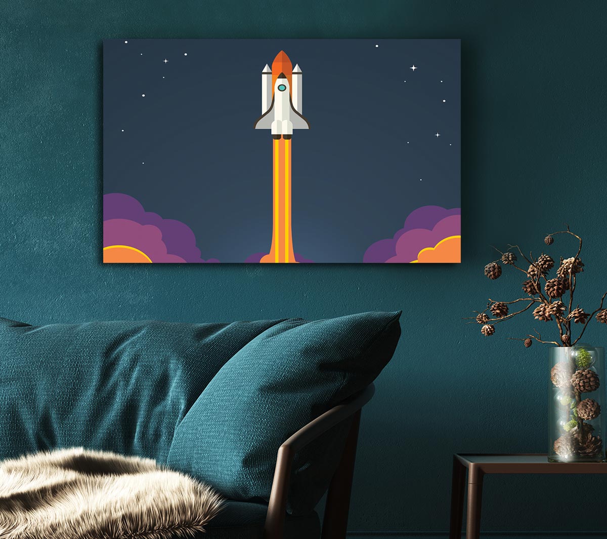 Rocket Ship Into Space
