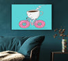 Coffee Riding A Donut Bicycle