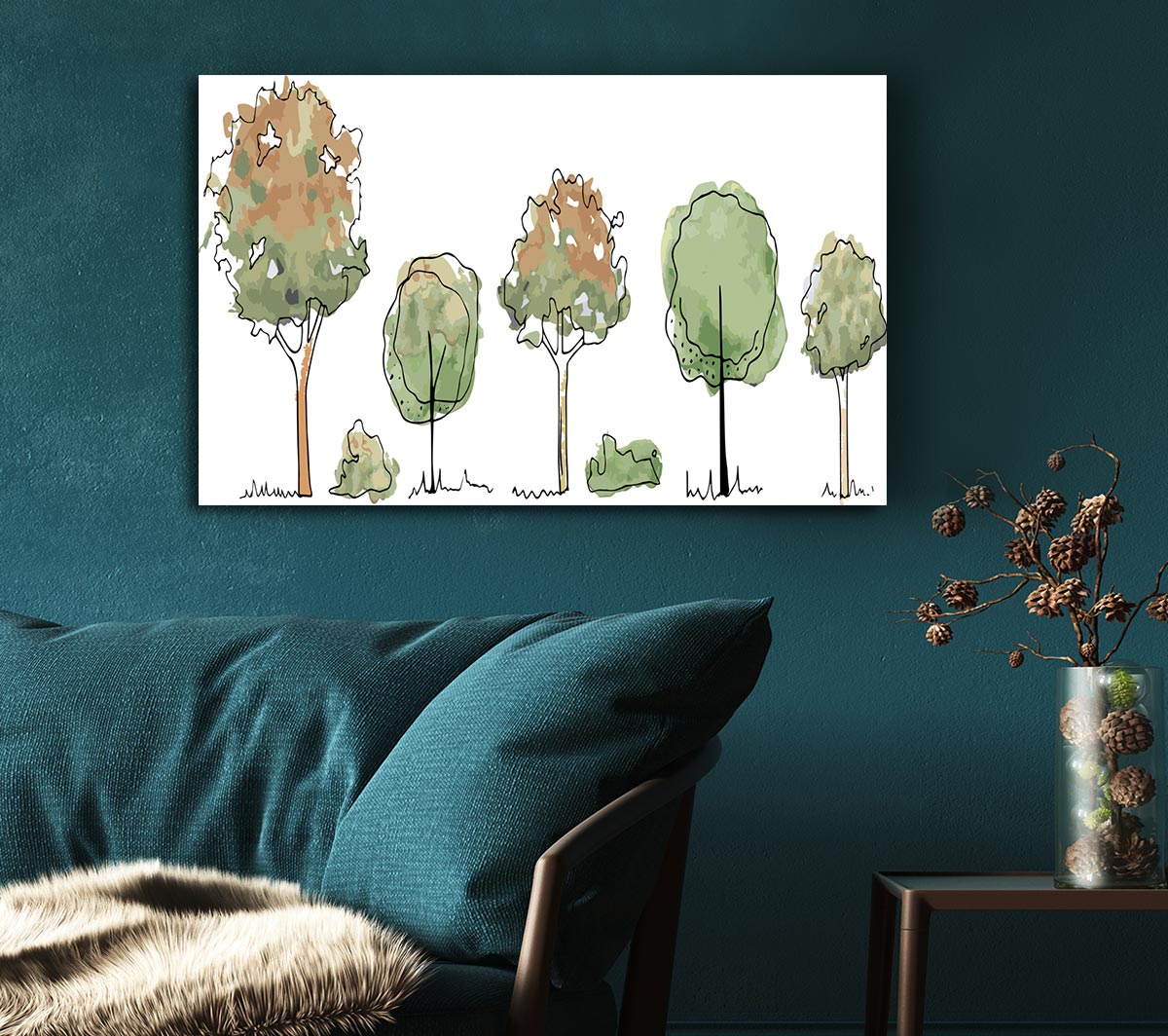 Five Trees In A Row