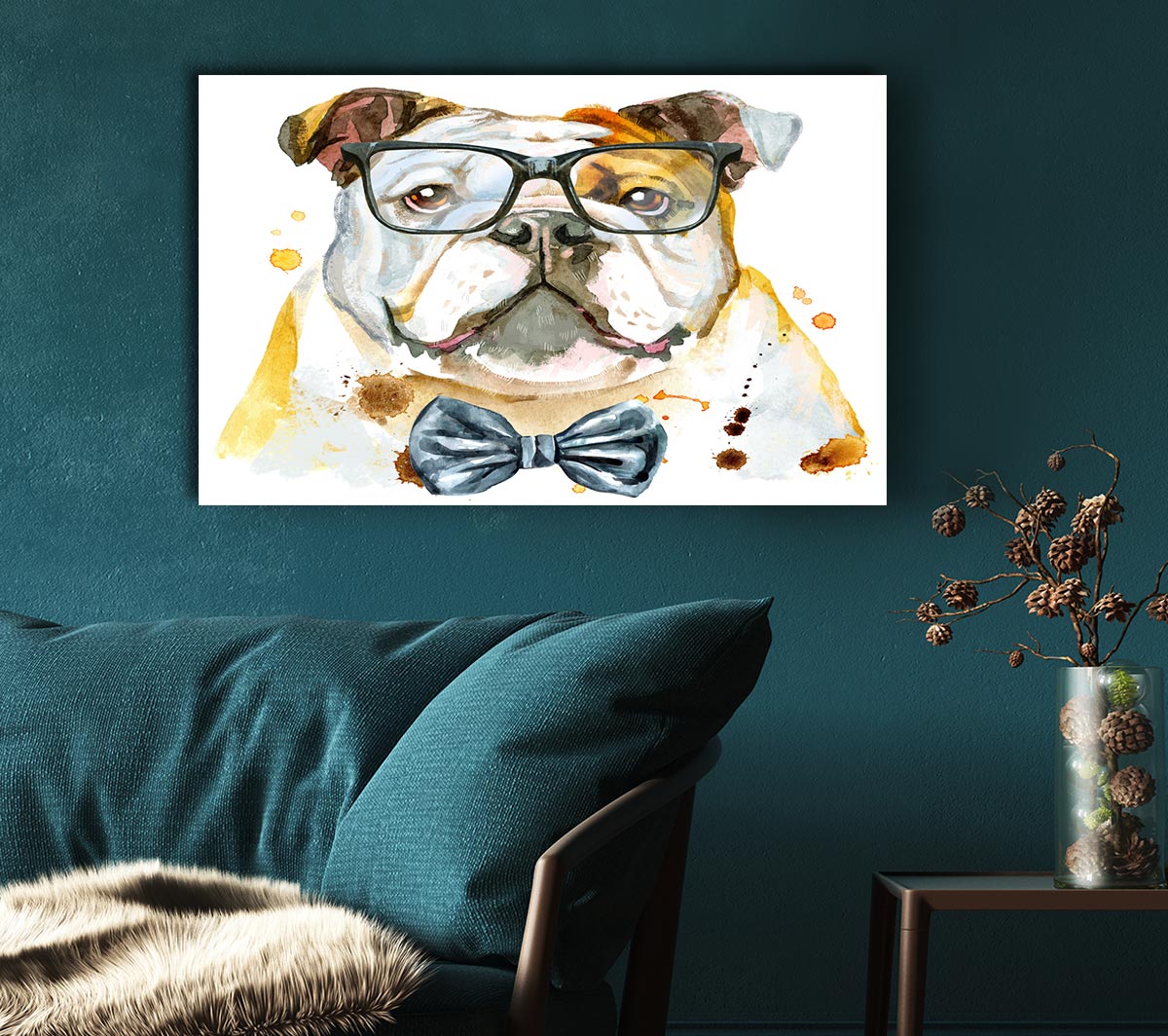 The Bulldog With Glasses